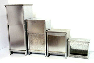 Galvanized Dog Feeder